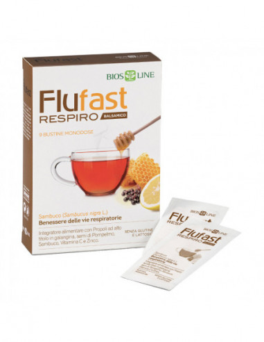 Apix Propoli Flufast Respiro Balsamico 9 Buste - Bios Line Spa