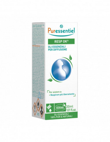 Miscela Resp Ok Oli Essenziali Per Diffusione 30 Ml Puressentiel Ecocert - Puressentiel Italia Srl
