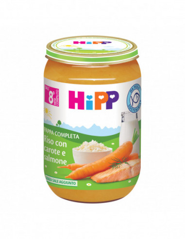 Hipp Pappa Pronta Riso Carote Salmone...