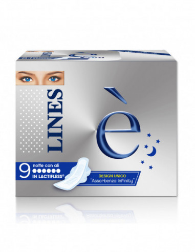 Lines E' Notte Assorbenti 9+2 Pezzi - Fater Spa