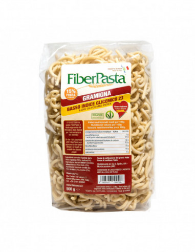 Fiberpasta Gramigna Basso Indice Glicemico 500 G - Fiberpasta Srl
