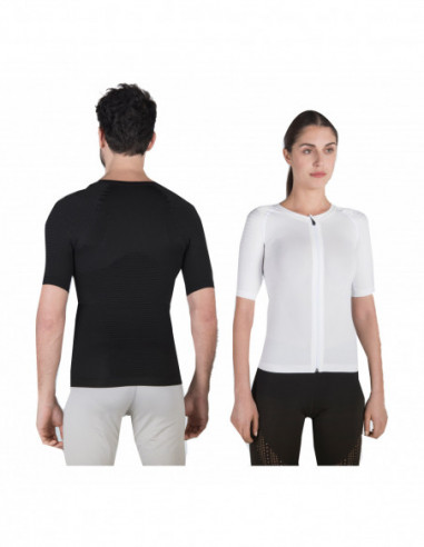 Maglia Posturale P+perfect Zip Unisex Bianca 1 - F.g.p. Srl