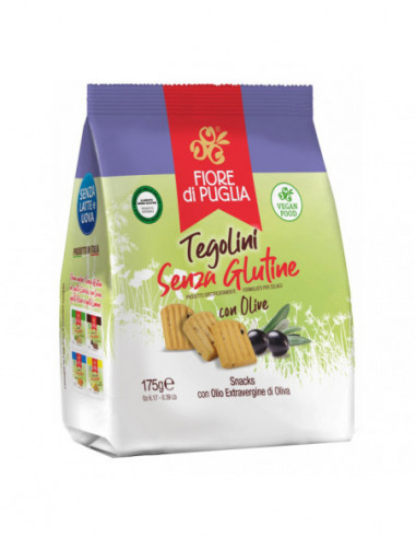 Fiore Di Puglia Tegolini Con Olive 175 G