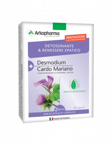 Arkocapsule Complex Detos Epatico Bio 40 Capsule - Arkofarm Srl