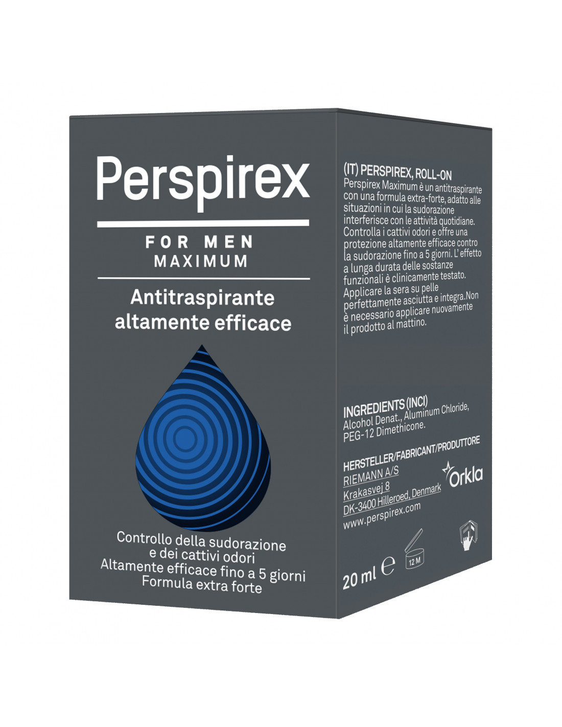 Perspirex Original Deodorante Antitraspirante Roll-On 20 Ml