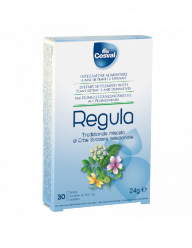 Regula Miscela Erbe Svizzere 30 Tavolette Da 800 Mg - Cosval Spa