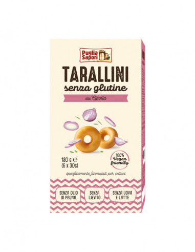 Puglia Sapori Tarallini Alla Cipolla 6 Bustine 30 G