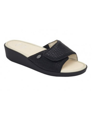 Calzatura Ledel Printed Synthetic Woman Black Tecnologia Memory Cushion Materiale Similpelle Stampata Fodera Tomaia Pelle Fodera