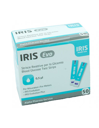 Strisce Misurazione Glicemia Iris Evo...