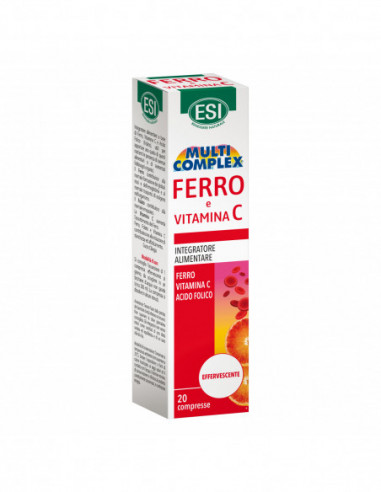 Esi Multicomplex Ferro Vitamina C 20 Compresse Effervescenti - Esi Spa