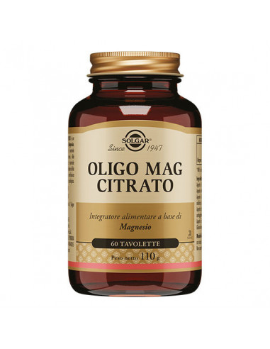 Oligo Mag Citrato 60 Tavolette - Solgar It. Multinutrient Spa