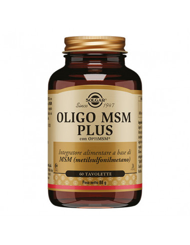 Oligo Msm Plus 60 Tavolette - Solgar It. Multinutrient Spa
