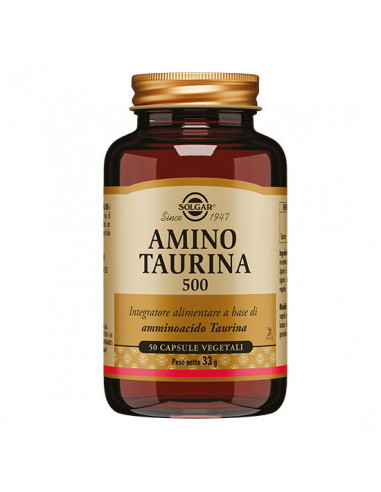 Amino Taurina 500 50 Capsule Vegetali - Solgar It. Multinutrient Spa