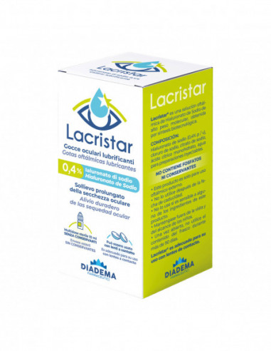 Lacristar Gocce Oculari Lubrificanti 0,4% Ialuronato Di Sodio Multidose 10 Ml