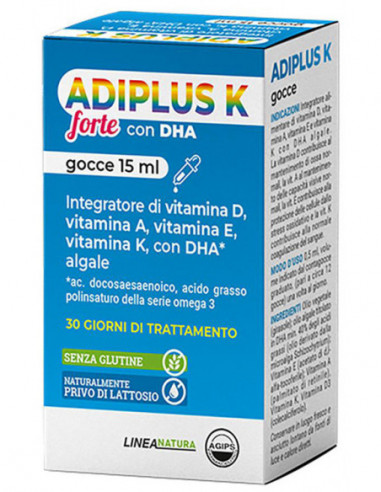 Adiplus K Forte Con Dha Gocce Flaconcino 15 Ml - Agips Farmaceutici Srl
