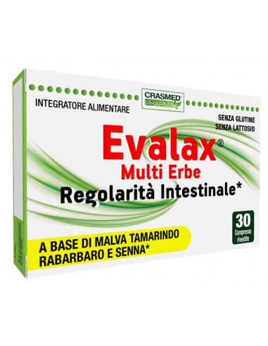 Evalax Multi Erbe Regolarita' Transito Intestinale 30 Compresse