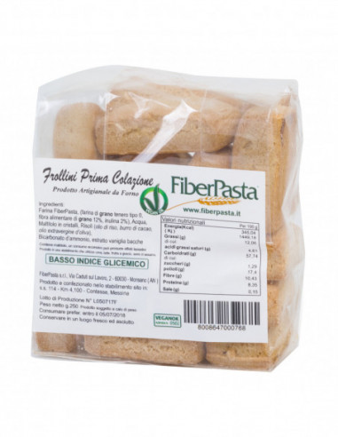 Fiberpasta Frollini Prima Colazione 250 G - Fiberpasta Srl