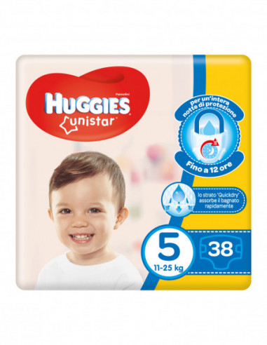 Huggies Unistar Grande 5 38 Pezzi