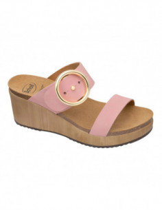 MALIBU' WEDGE NUBUCK W ROSA...