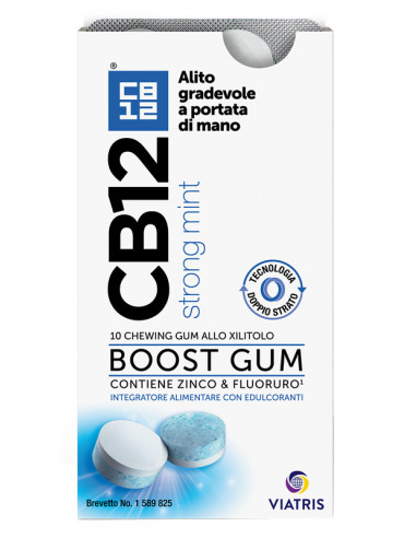 Cb12 Boost 10 Chewing-gum Zinco E Fluoruro New Formulation - Meda Pharma Spa