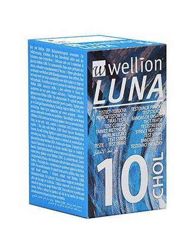 Wellion Luna 10 Strips Strisce Per Misurazione Colesterolo - Med Trust Italia Srl