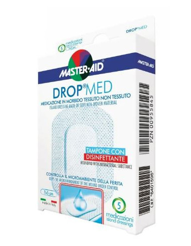 Medicazione Master-aid Drop Med 10 X 10 Cm 5 Pezzi - Pietrasanta Pharma Spa