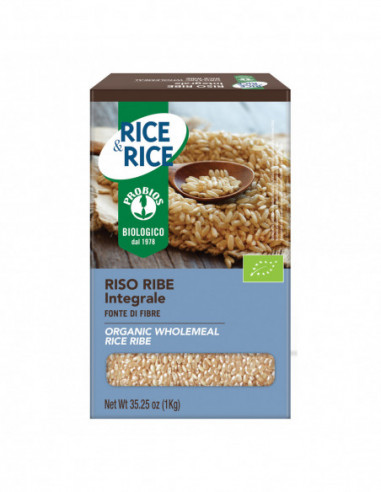 Rice&rice Riso Lungo Ribe Integrale 1 Kg