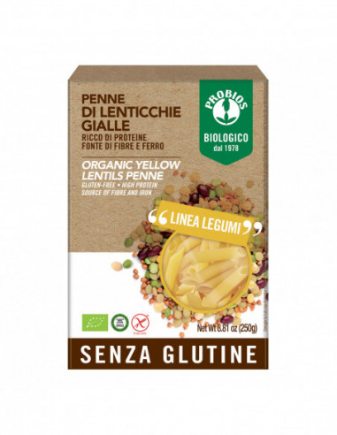 Probios Penne Lenticchie Gialle 250 G