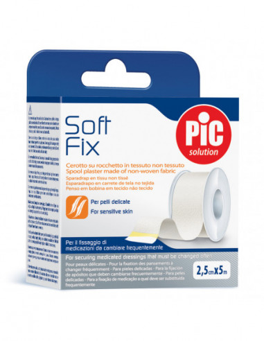 Cerotto In Rocchetto Pic Soft Fix Tessuto Non Tessuto 2,5x500 Cm Con Fustella - Pikdare Spa
