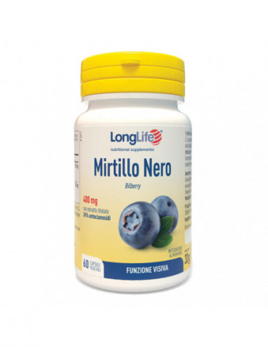 Longlife Mirtillo Nero 60 Capsule Vegetali - Phoenix Srl - Longlife