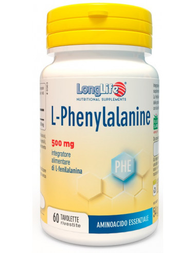 Longlife L-phenylalanine 500 Mg 60...