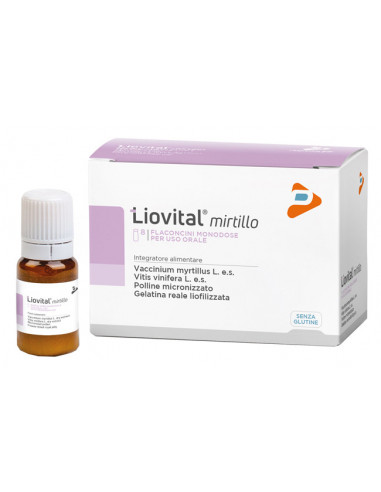 Liovital Mirtillo 8 Flaconcini 10 Ml