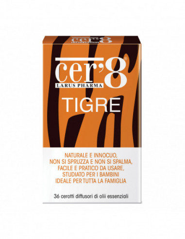 Cer'8 Tigre Cuscinetto Adesivo 36 Pezzi