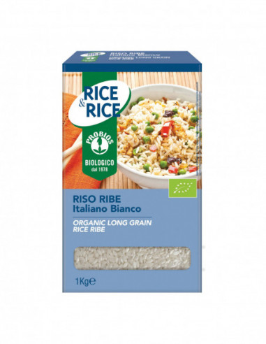 Rice&rice Riso Lungo Ribe Bianco 1 Kg