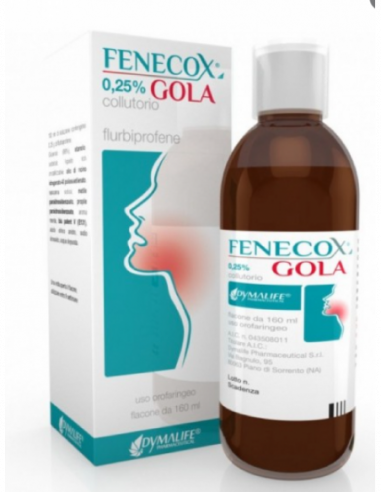 Fenecox Gola Collutorio 160 Ml 0,25%