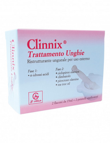 Clinnix Trattamento Unghie 2 Flaconi...