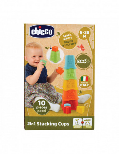 CHICCO GIOCO 2 IN 1 TAZZE IMPILABILI