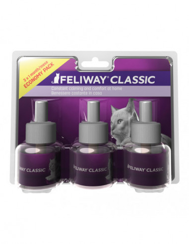Feliway Classic 3 Ricariche Da 48 Ml