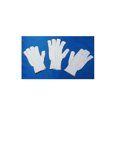 Guanto In Cotone Bianco 8,5