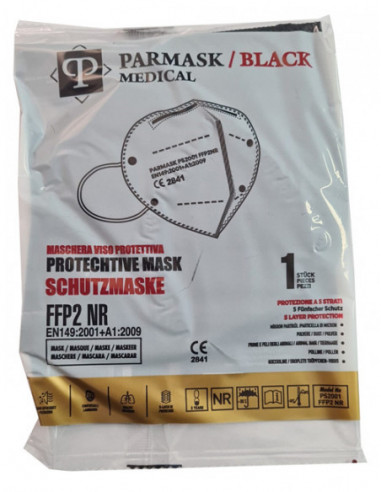 MASCHERINA PARMASK MEDICAL FFP2 BLACK...