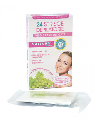 Satinex Strisce Depilatorie Viso 24...