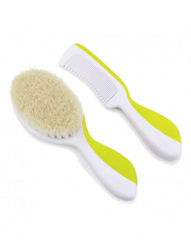 Kit Capelli Spazzola/pettine Verde