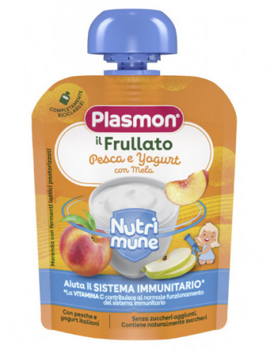 Plasmon Nutri-mune Pesca/yogurt Con...