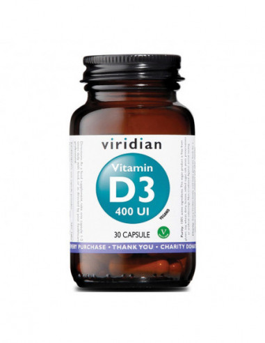 Viridian Vitamin D3 400iu 30cps