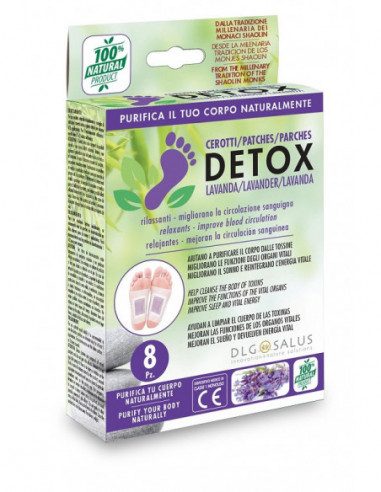 Cerotti Detox Piedi Lavanda 8 Pezzi