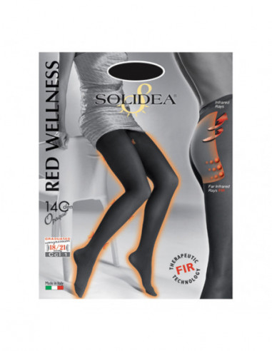 Red Wellness 140 Opaque Collant Nero...