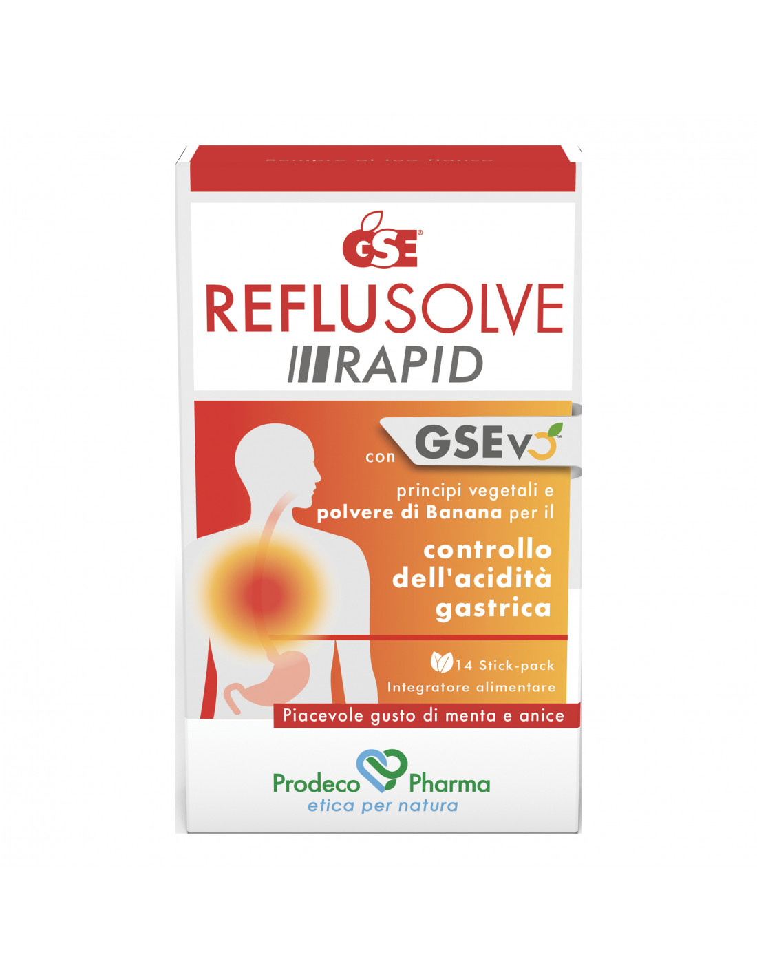 Reflusso rimedi Gse reflusolve rapid 14 stick pack Granfarma