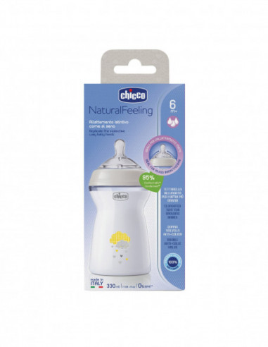 Chicco Biberon Nat Feel Pp 6m+ 330 Ml...