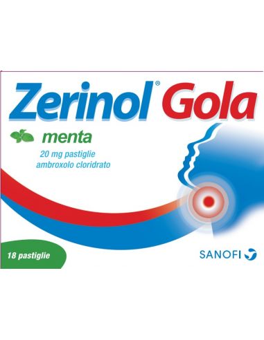 Zerinol Gola Menta 18 Pastiglie 20 Mg