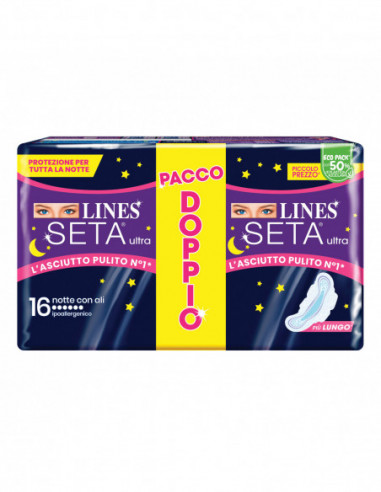 Lines Seta Ultra Assorbenti Notte Vp...